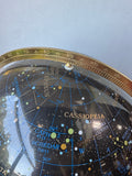1982 Spherical Concepts Smoky Lucite Celestial Globe on Wooden Stand AS IS (READ DESCRIPTION CAREFULLY)