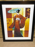 Geisha Print; Signed Keith Mallett