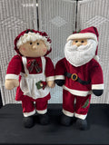 Standing Santa Claus & Mrs. Claus Plush Decor