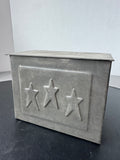 Rustic Tin Recipe Box with Generic Cards & Dividers