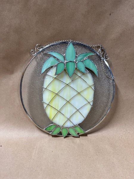 Small Round Pineapple Window Suncatcher