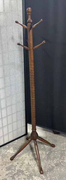 5FT Vintage Wooden Coat Rack