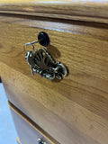 Wood Craft Co. Two Drawer File Cabinet with Key (B)***HEAVY ITEM***READ DETAILS ON PICK UP POLICY***