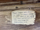 Table Made from Antique Door