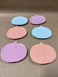 Pastel Pumpkin Trinket Dishes - 6 Pieces