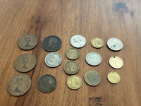 F-Assorted Foreign Coins, 16 pc