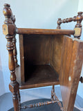 Wooden Vintage Spindle Smoking Stand