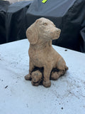 Dog with Puppy Cement Garden Statue