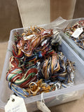 Embroidery Thread Lot With Cross Stitch Sample