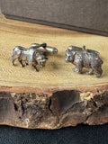 Tiffany & Co. Bear & Bull Sterling Silver Cuff Links