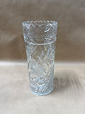 Clear Cut Floral Glass Vase