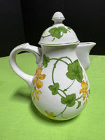 (B) Villeroy & Boch Germany 1748 Geranium Porcelain China Coffee Pot