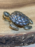 Silver/Gold Tone Sea Turtle Pendant