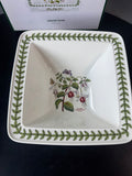 Fuchsia Portmeirion Garden Botanic Square Salad Serving Bowl in Box