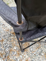 Pair of Black Folding Lawn Chairs w/Carry Bags