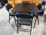 Cosco Card Table and (4) Folding Chairs