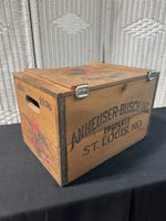 Budweiser Vintage Wooden Lidded Beer Crate