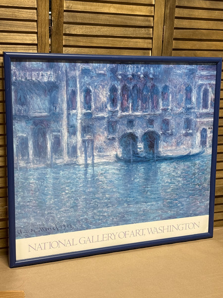 Claude Monet Poster of Palazzo da Mula from National Gallery of Art; signed
