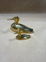 (A) Pair Of Brass Ducks