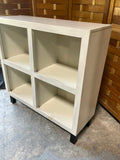 Petite Bookcase with Black Painted Legs/Feet