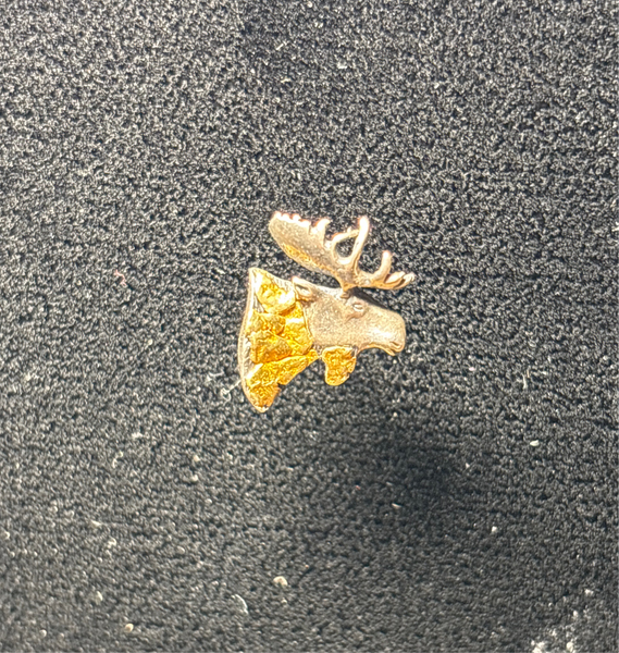 Silver/Gold Tone Moose Pin