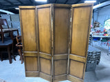 Heavyweight Wooden Four Panel/Two Sided Screen
