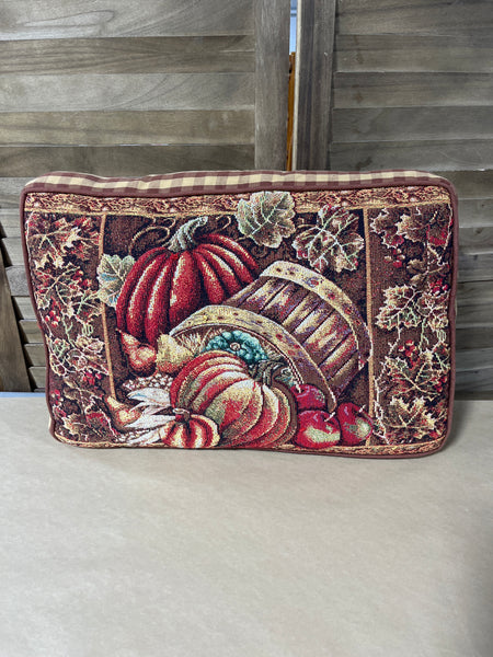 Fall Theme Tapestry Pillow