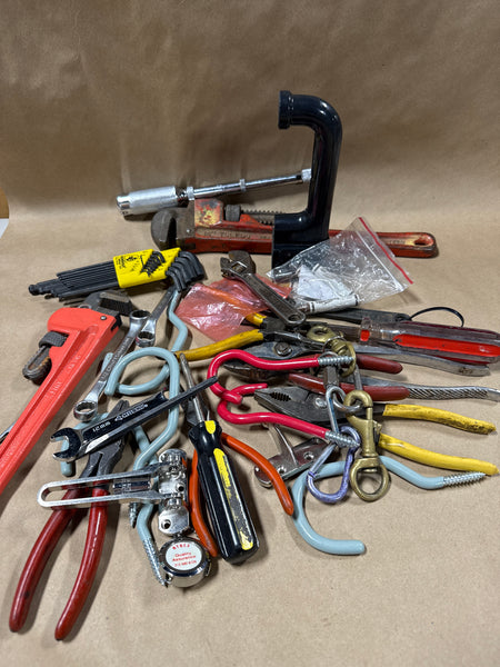 Lot Of Assorted Tools With DeWALT Bag