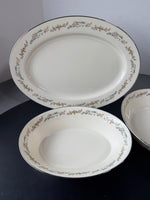 (F) 3-Piece Gorham Rondelle China Serving Set