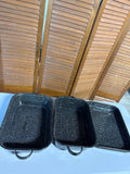 Set Of 3 Speckled Roasting Pans