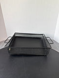 Mesh Letter Tray And Metal Wire Basket With Handles - 2 Pieces
