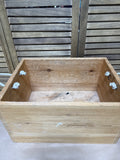 Wooden Crate With Rope Handles