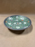 (A) Japanese Porcelain Ware Pewter Encased Trinket Dish