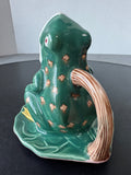 Jay Willfred for Andrea By Sadek Hand Painted Vintage Open Mouth Frog Pitcher