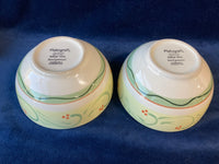 Pair of Pfaltzgraff Italian Vine Hand Painted Bowls