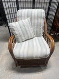 Braxton Culler Wicker Chair, Swivels/Rocks, With Cushions