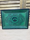 Green And Black Crane And Asian Inspired Serving Tray