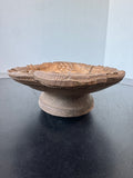 Black Forest Vintage Carved Wooden Wind Up Musical Fruit Bowl (WORKS)