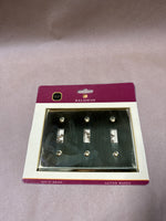 Baldwin Brass 3 Light Switch Plate // 5 Available // *** PRICED INDIVIDUALLY****