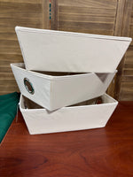 Three Fabric Storage Totes