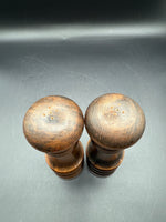 Primitive Wooden Salt And Pepper Shakers