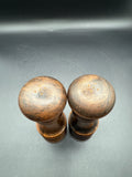Primitive Wooden Salt And Pepper Shakers