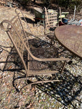 Metal Patio Table with (4) Chairs - No Cushions