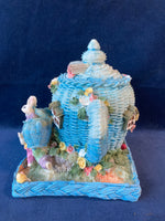 Ceramic Easter Bunny Teapot House