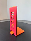 4-Piece Bright Colored Metal Cut Out Bookends