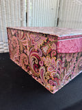 Pair of Paisley Decorative Storage Boxes