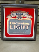 Vintage Budweiser Light Wall Light - Works