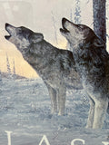 Alaska Wolf Poster ; Signed & Personally Autographed - Jon Van Zyle