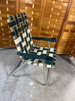 Green Woven Beach Chair