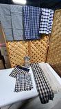 Plaid & Hearts  Dish Towels, 4 pc
